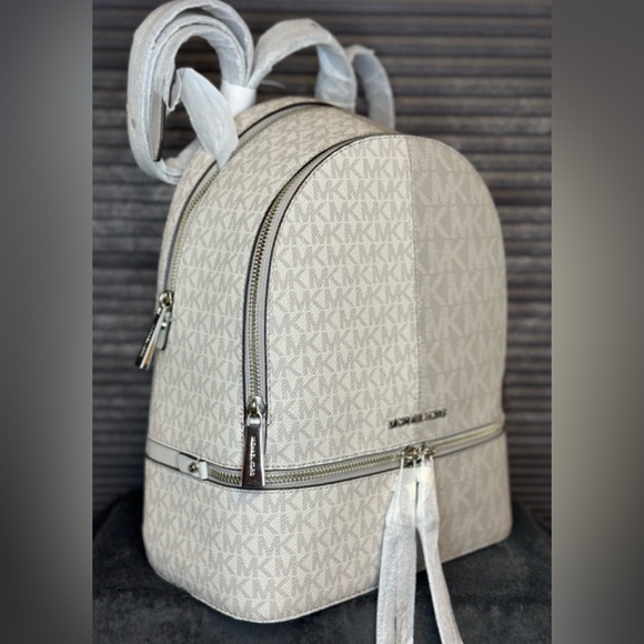 Michael kors Rhea Signature Logo Medium  Logo Backpack - Picture 3 of 8